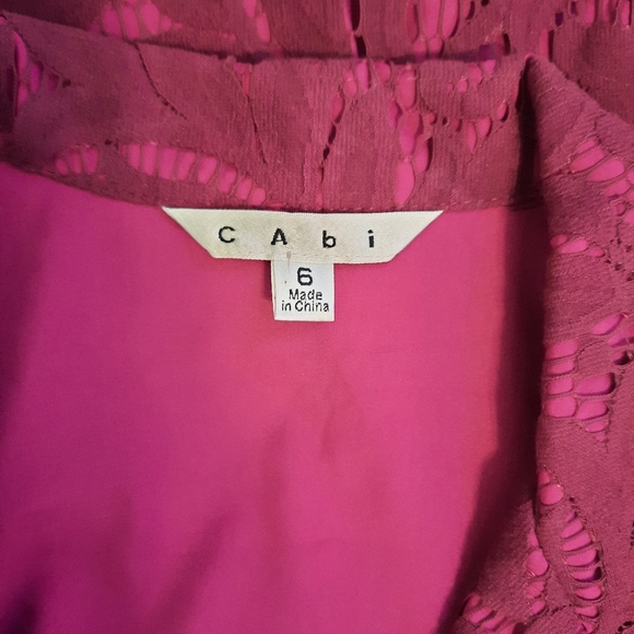 CAbi lace plumberry blazer jacket sz 6 D3 - Picture 8 of 8